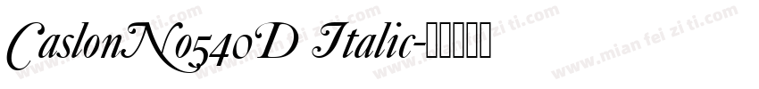 CaslonNo540D Italic字体转换